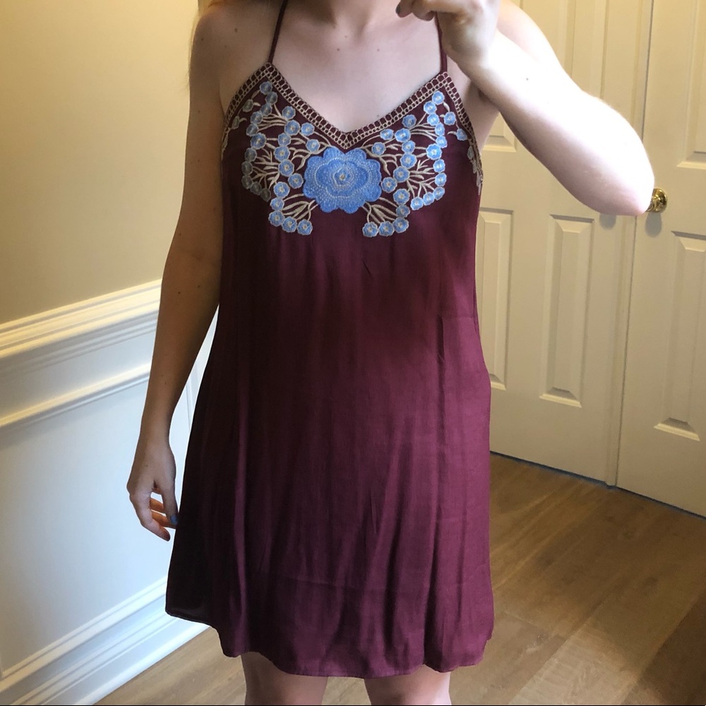 Embroiderd Mini Dress - Picture 2 of 5